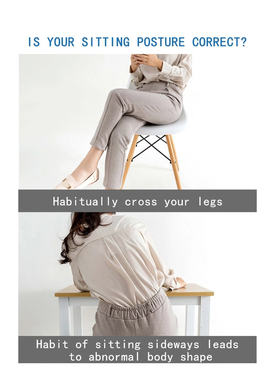 Adult Ergonomic Seat Cushion for Posture, Back Pain Relief, and Comfort